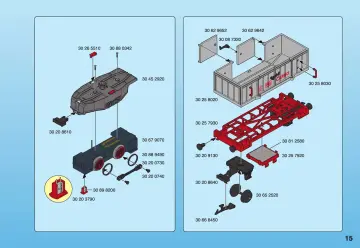 Notices de montage Playmobil 4010-A - Train de marchandises RC avec phares (15)