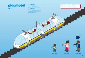 Notices de montage Playmobil 4011-A - Voyageurs / train radiocommandé (1)