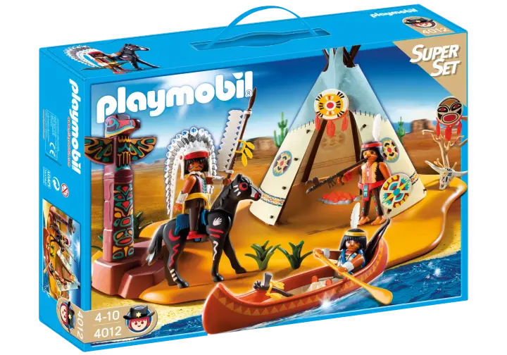 Playmobil 4012-A - SuperSet Indianerlager - BOX