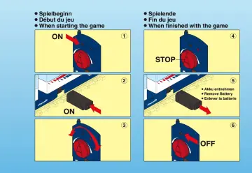 Notices de montage Playmobil 4016-A - Train grande vitesse Radio Commandé (9)