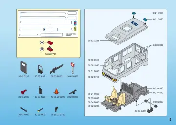Bauanleitungen Playmobil 4022-A - Mannschaftswagen (5)