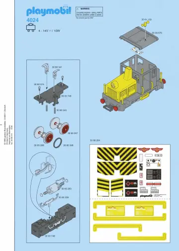 Notices de montage Playmobil 4024-A - Train marchandises (1)