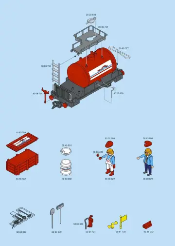 Notices de montage Playmobil 4024-A - Train marchandises (2)