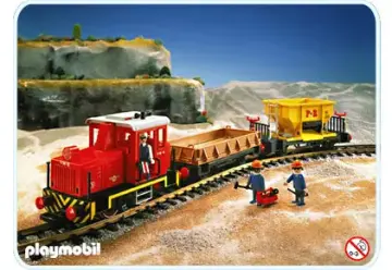 Playmobil 4027-A - Güterzug-Set mit Diesellok