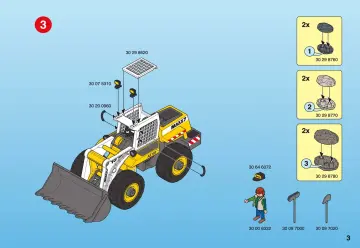Bauanleitungen Playmobil 4038-A - Großradlader (3)