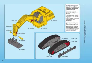 Notices de montage Playmobil 4039-A - Excavateur géant (4)