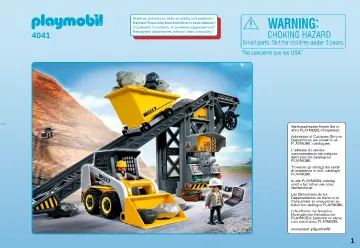 Bouwplannen Playmobil 4041 - Transportband met graafmachine (1)