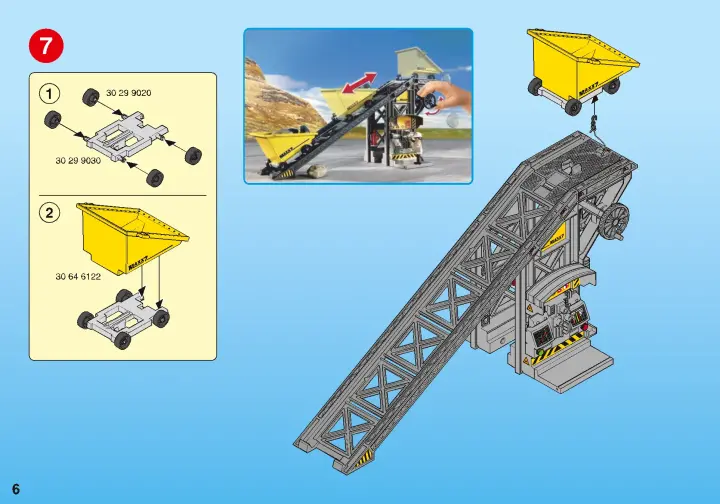 Playmobil 4041 Convoyeur Avec Pelleteuse - Jeu De Construction Chantier Pour Enfants