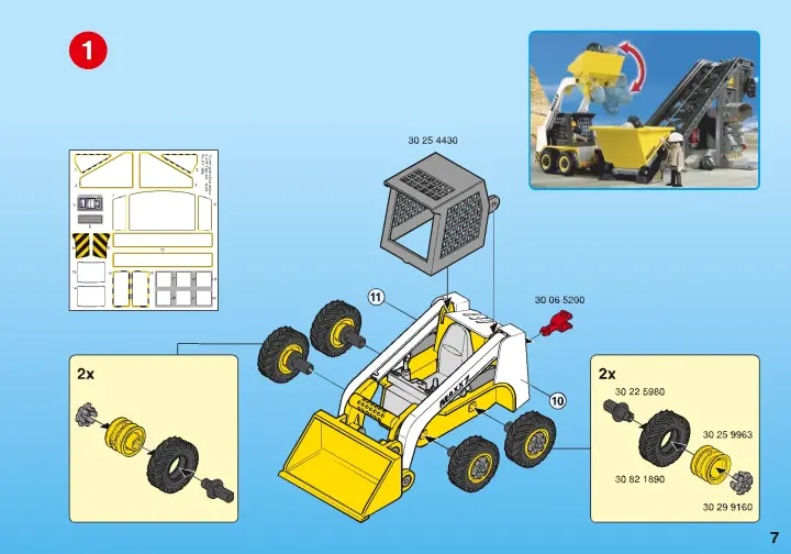 Playmobil Chantier - Machine Convoyeur 4041 (Ref Q12107), Pièce D'occasion