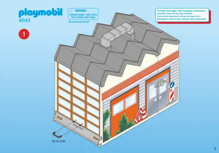 Bauanleitungen Playmobil 4043-A - Bauhof zum Mitnehmen (1)