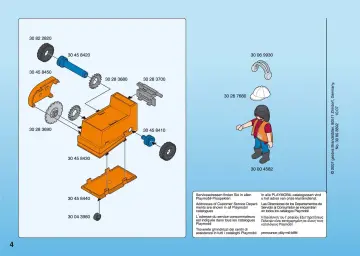 Notices de montage Playmobil 4044-A - Ouvrier avec scie à bitume (4)