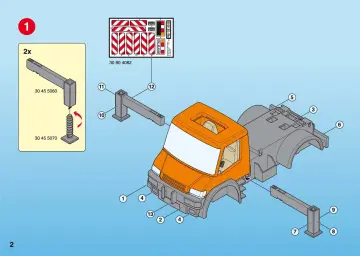 Bauanleitungen Playmobil 4046-A - Straßenmeisterei-Fahrzeug (2)