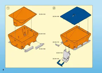 Notices de montage Playmobil 4046-A - Chauffeur avec camion chasse-neige (8)