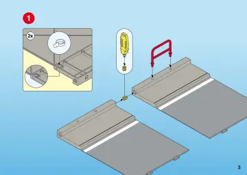 Bauanleitungen Playmobil 4048-A - Straßenwalze mit Asphaltplatte (3)