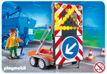 Playmobil 4049-A - Agent routier et signalisation lumineuse