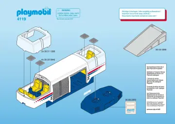 Bauanleitungen Playmobil 4119-A - RC-Kombi-Mittelwagen (1)