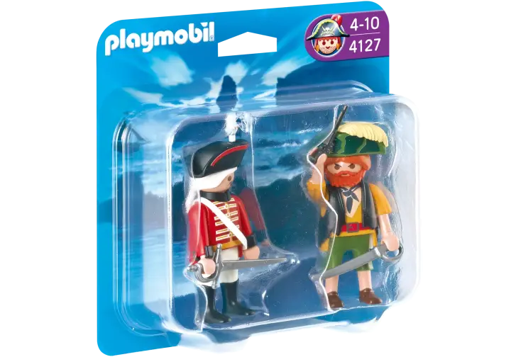 Playmobil 4127-A - Duo Pack Pirat und Rotrock - BOX