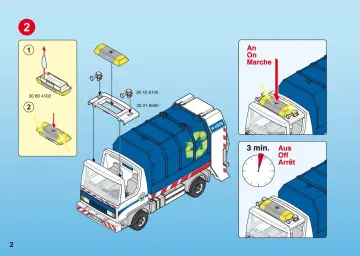 Bauanleitungen Playmobil 4129-A - Recycling-Fahrzeug mit Blinklicht (2)