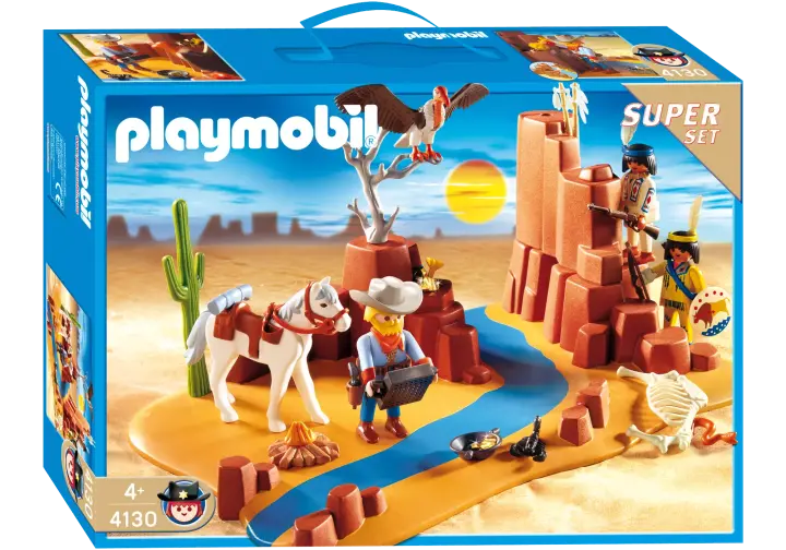 Playmobil 4130-A - Superset indiens / cowboy - BOX