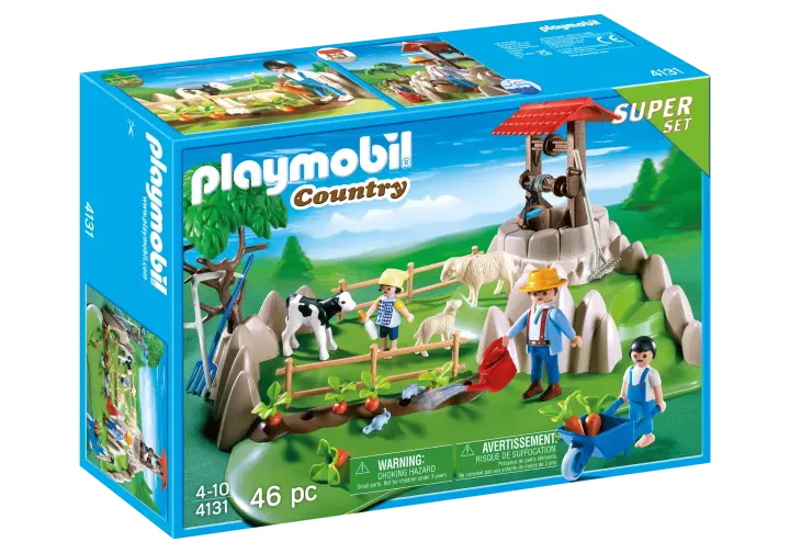 Playmobil 4131-A - Superset bergers / pâture / animaux - BOX