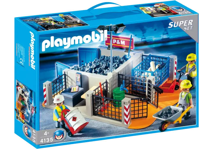 Playmobil 4135-A - Superset Aire de stockage chantier - BOX