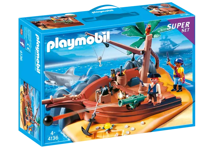 Playmobil 4136-A - SuperSet Seeräuberinsel - BOX