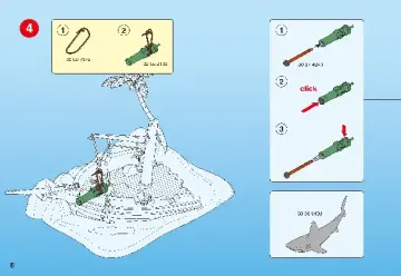 Bauanleitungen Playmobil 4136-A - SuperSet Seeräuberinsel (6)