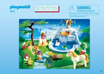 Bauanleitungen Playmobil 4137-A - SuperSet Märchenschlosspark (1)