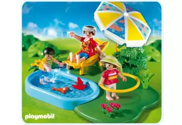 Playmobil 4140-A - CompactSet Famille et piscine