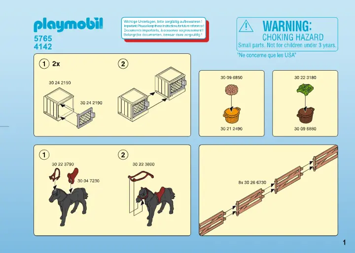 Building instructions Playmobil 4142 - My Take Along Farm (1)