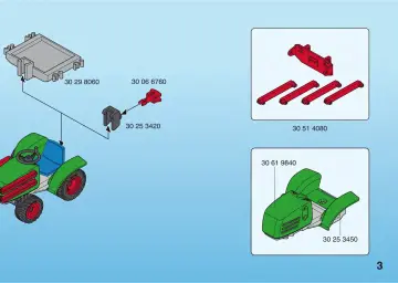 Notices de montage Playmobil 4143 - Agriculteur avec tracteur (3)