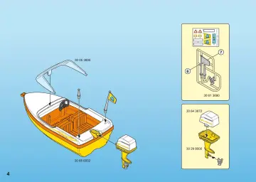 Bauanleitungen Playmobil 4144-A - Familyvan mit Bootsanhänger (4)