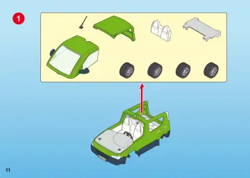 Bauanleitungen Playmobil 4144-A - Familyvan mit Bootsanhänger (11)