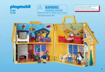 Bauanleitungen Playmobil 4145-A - Mein Mitnehm-Puppenhaus (1)