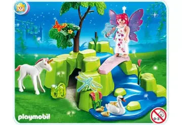 Playmobil 4148-A - CompactSet Jardin de fées avec licorne