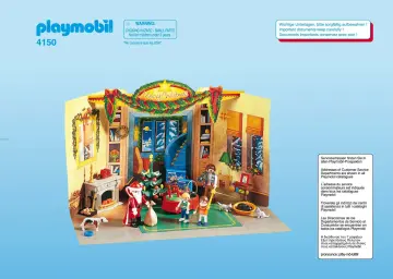 Notices de montage Playmobil 4150-A - Calendrier de l`Avent Enfants / cheminée (1)