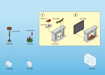 Notices de montage Playmobil 4150-A - Calendrier de l`Avent Enfants / cheminée (2)