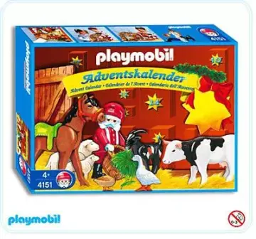 Playmobil 4151-A - Calendrier de l`Avent Animaux / Etable