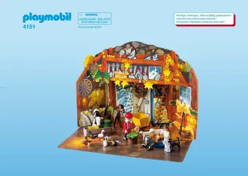 Bauanleitungen Playmobil 4151-A - Adventskalender "Weihnachtsfest der Tiere" (1)