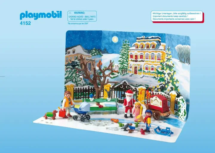 Bauanleitungen Playmobil 4152-A - Adventskalender "Weihnachten im Park" (1)
