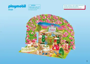 Bauanleitungen Playmobil 4154-A - Adventskalender "Prinzessinnenbesuch beim Einhorn" (1)