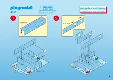 Bauanleitungen Playmobil 4156-A - Adventskalender "Piratenlagune" (1)