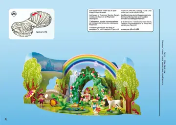 Bauanleitungen Playmobil 4158-A - Adventskalender Einhorn im Feenland (4)