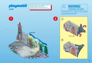 Notices de montage Playmobil 4160-A - Calendrier de l'Avent Chevaliers des Dragons (1)