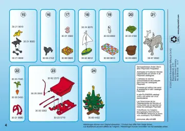 Bauanleitungen Playmobil 4161-A - Adventskalender Weihnachts-Postamt (4)