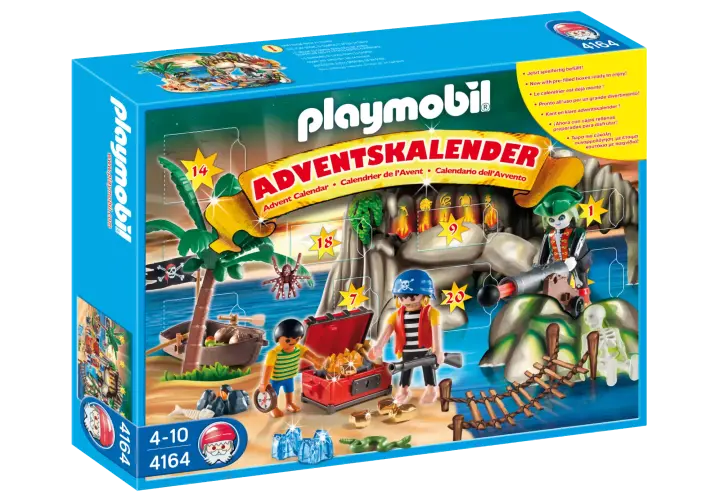 Playmobil 4164-A - Adventskalender Piraten-Schatzhöhle - BOX