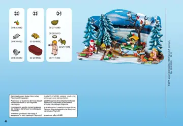 Bauanleitungen Playmobil 4166-A - Adventskalender Weihnacht der Waldtiere (4)