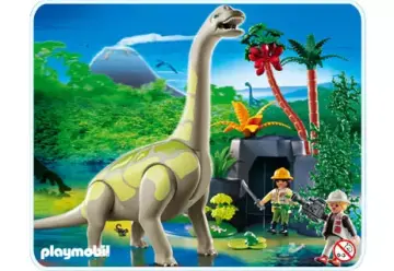 Playmobil 4172-A - Brachiosaurus in Felslandschaft