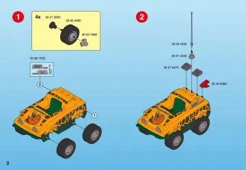 Notices de montage Playmobil 4175-A - Véhicule amphibie avec Deinonychus (2)
