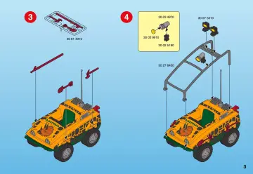 Notices de montage Playmobil 4175-A - Véhicule amphibie avec Deinonychus (3)